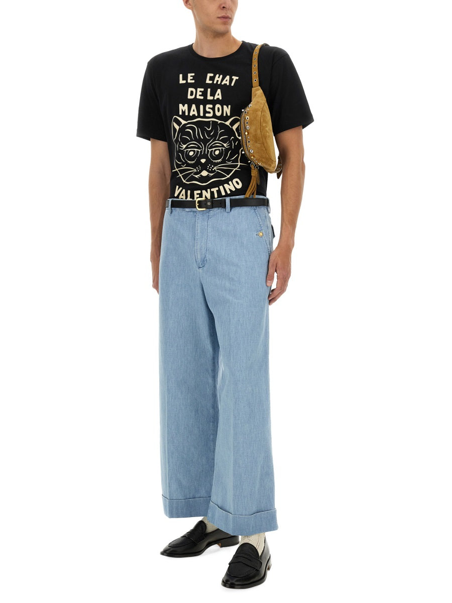 T-SHIRT WITH "CHAT DE LA MAISON" PRINT