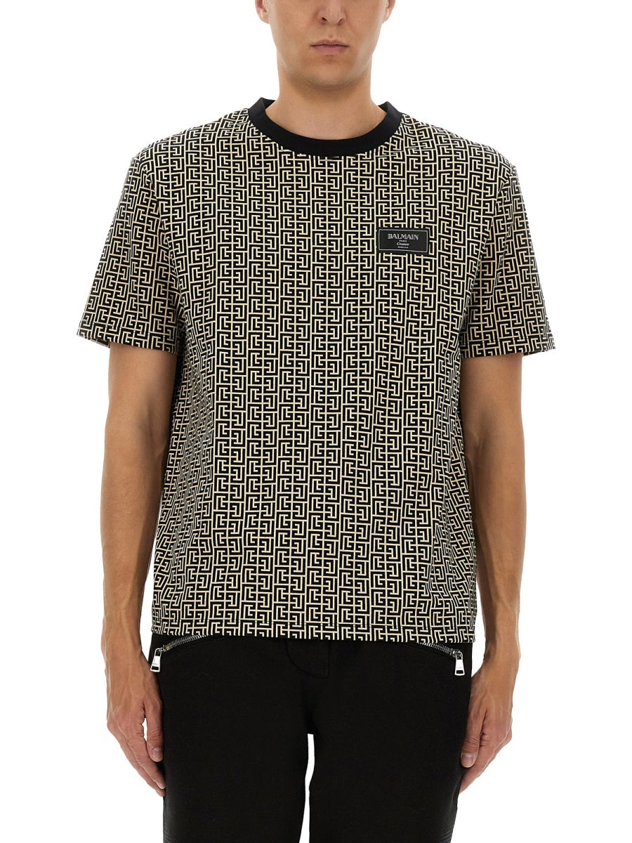 MONOGRAMMED JACQUARD T-SHIRT