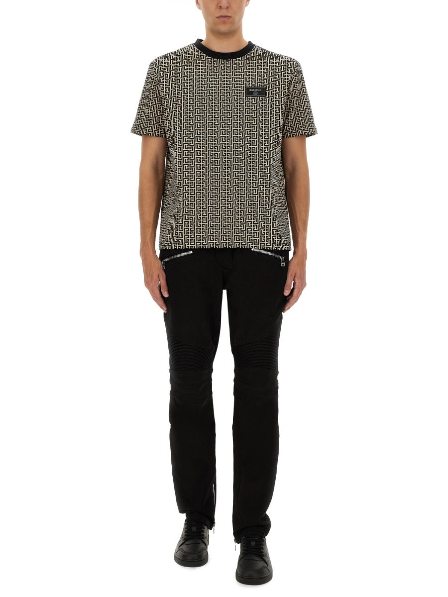 MONOGRAMMED JACQUARD T-SHIRT