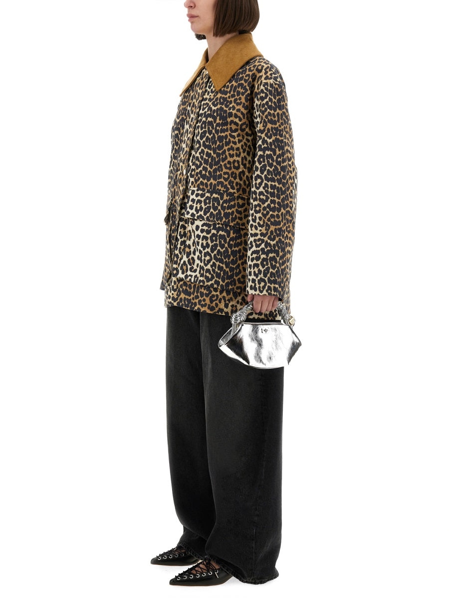 LEOPARD PRINT MIDI JACKET