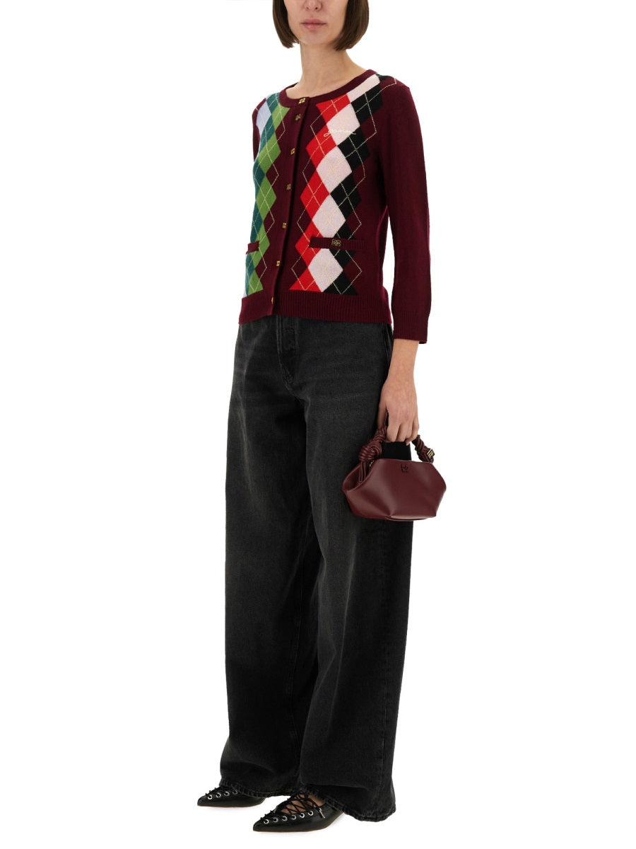 JACQUARD CASHMERE CARDIGAN