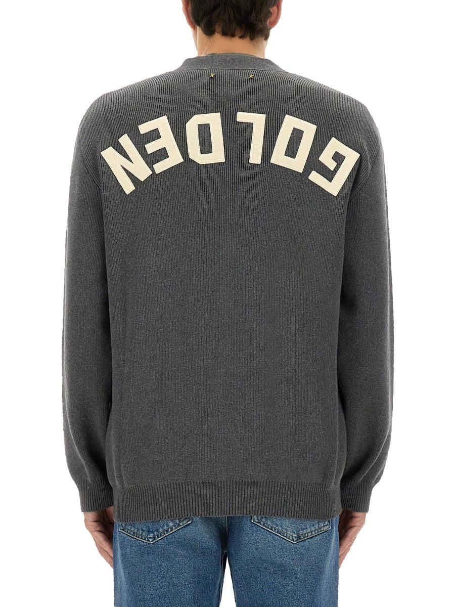 LOGO LAPEL CARDIGAN