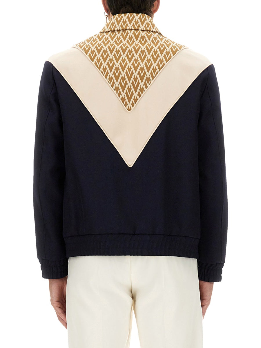 WOOL BOMBER JACKET WITH PRINT TOUTE LA V
