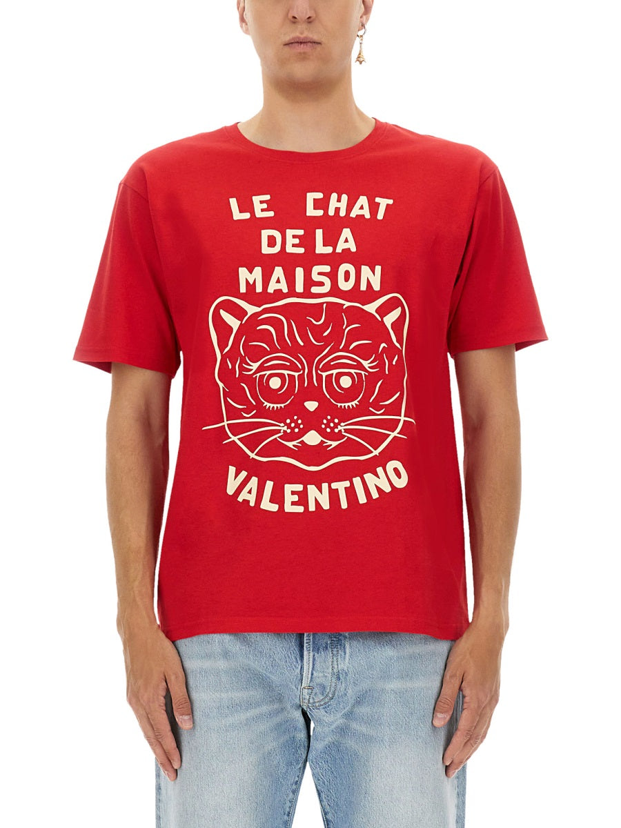 T-SHIRT WITH "CHAT DE LA MAISON" PRINT