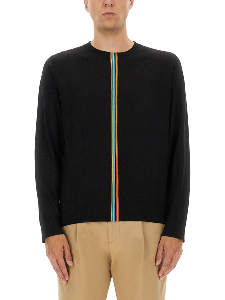 JERSEY WITH STRIPED DETAIL