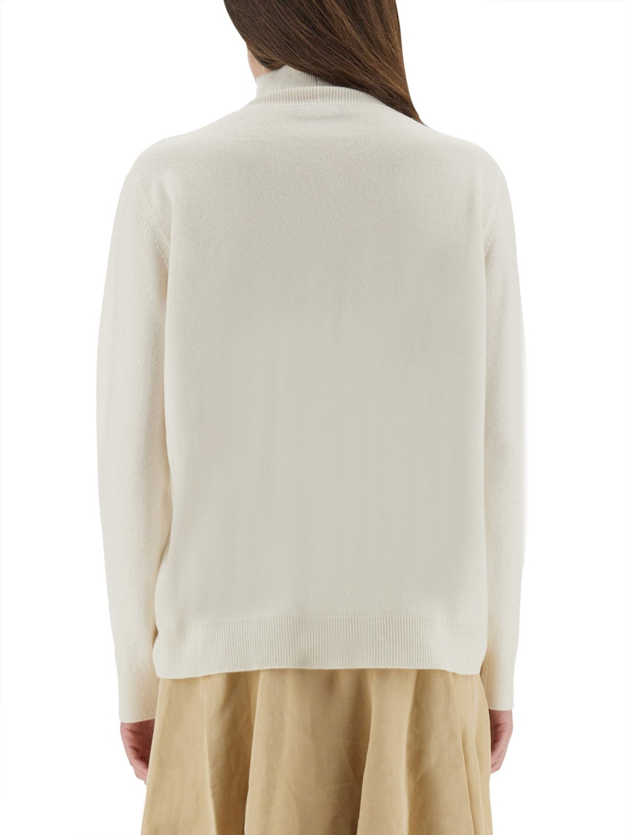 WOOL, SILK AND CASHMERE SWEATER