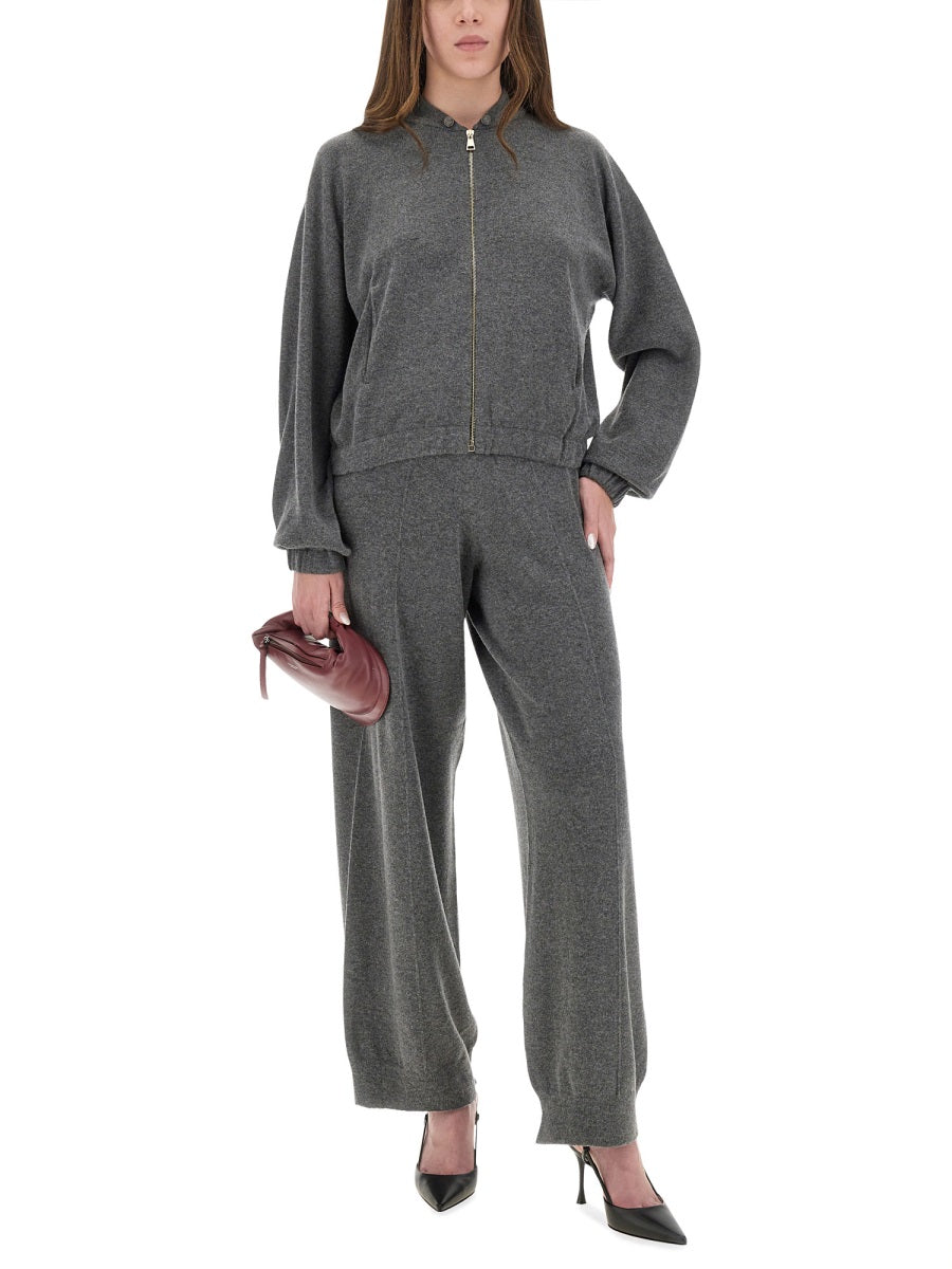 WOOL, SILK AND CASHMERE SWEATSHIRT