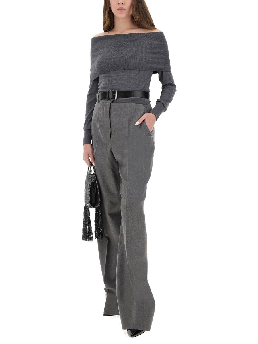 FLANNEL PANTS WITH BELT