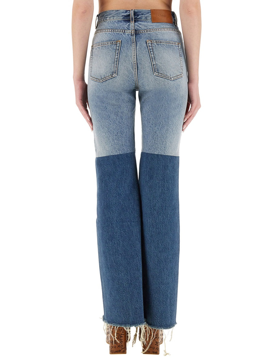 PATCHWORK DENIM JEANS