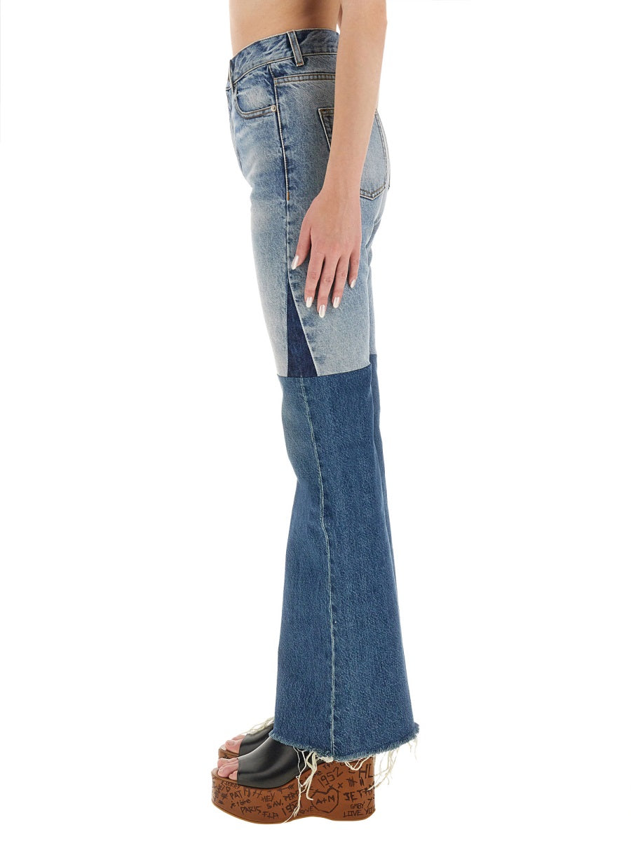 PATCHWORK DENIM JEANS