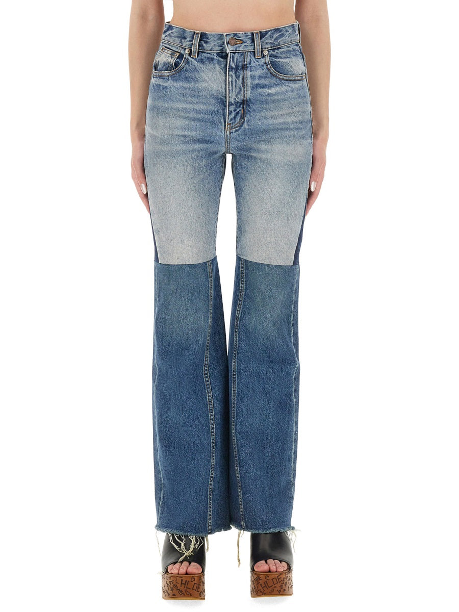 PATCHWORK DENIM JEANS