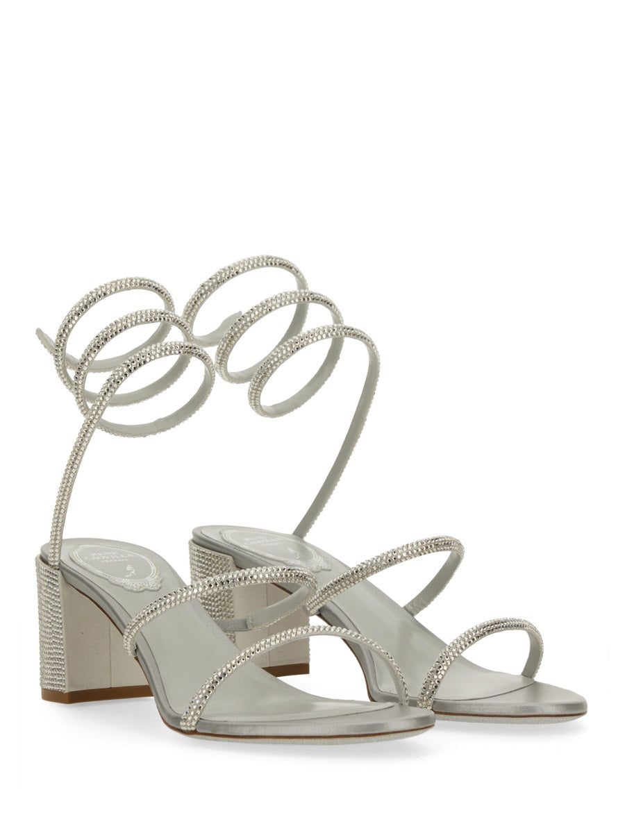 "CLEO" SANDAL WITH CRYSTALS