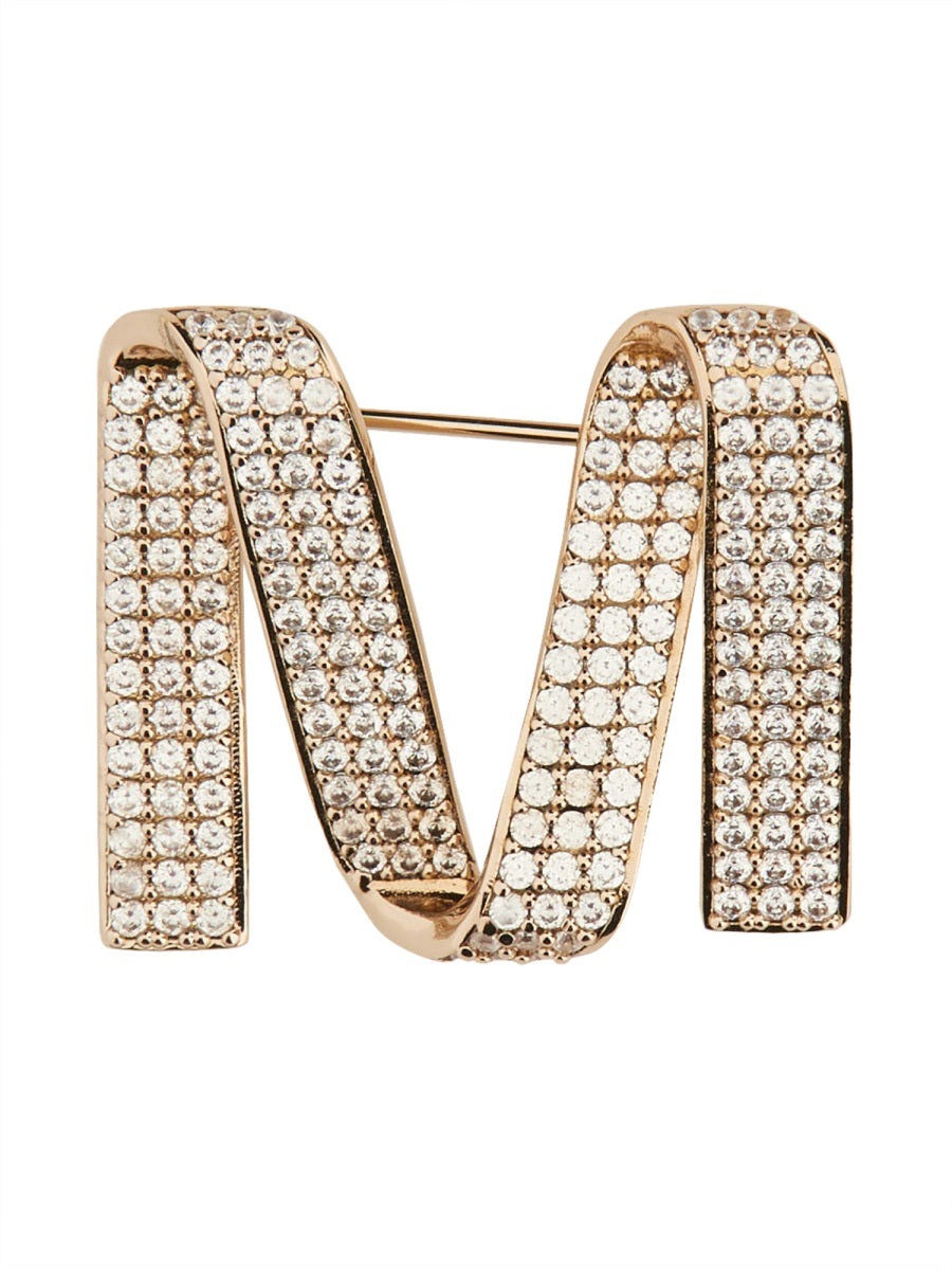 BROOCH WITH LOGO