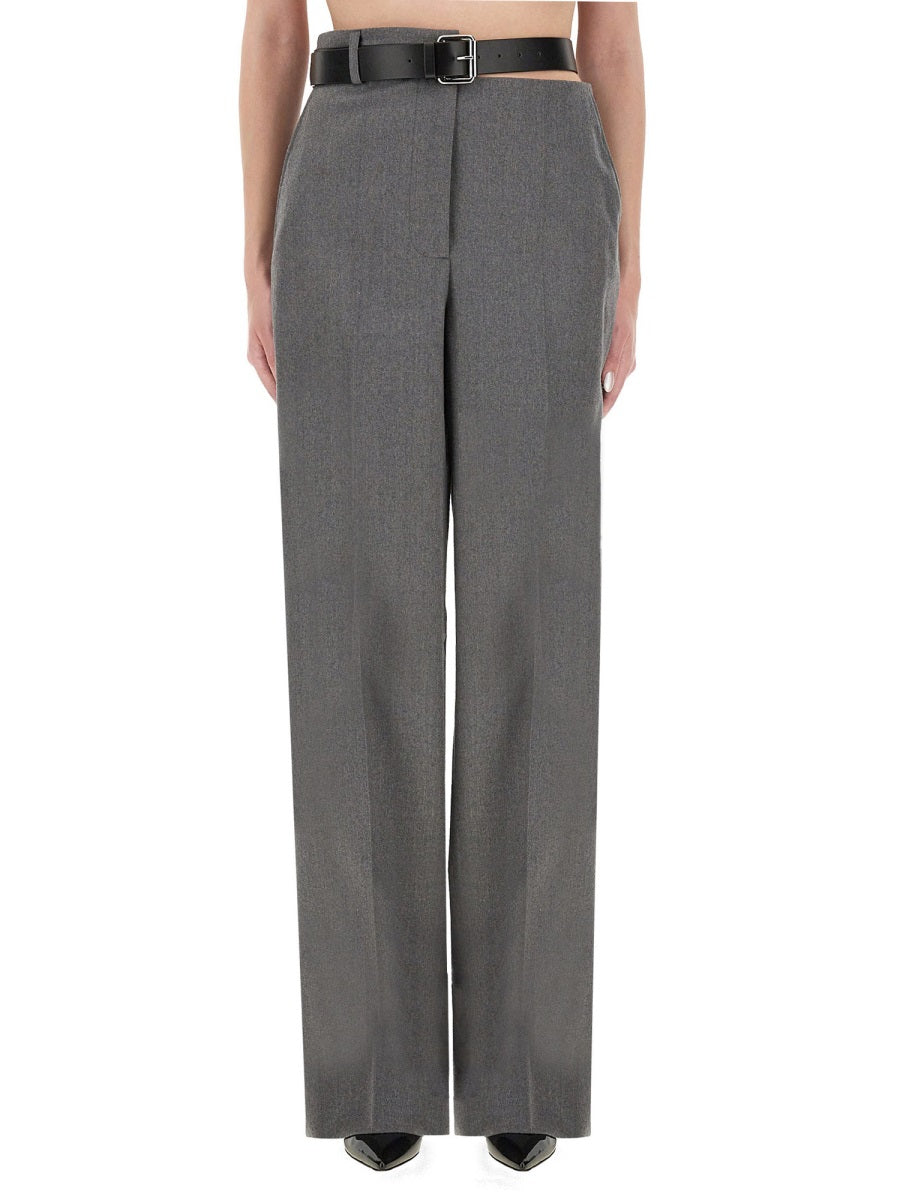 FLANNEL PANTS WITH BELT