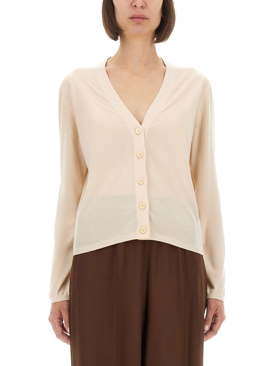 CASHMERE AND SILK CARDIGAN