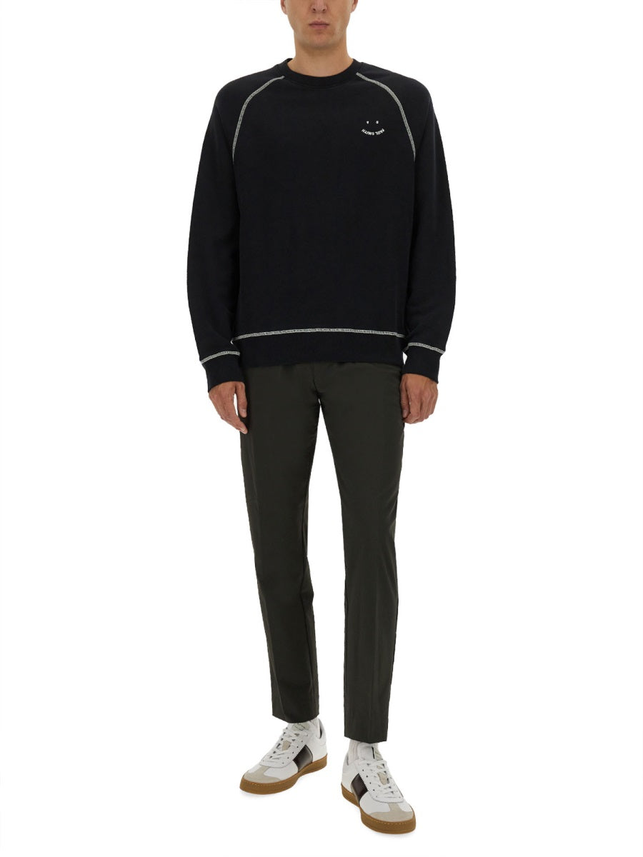SWEATSHIRT WITH EMBROIDERY PS HAPPY