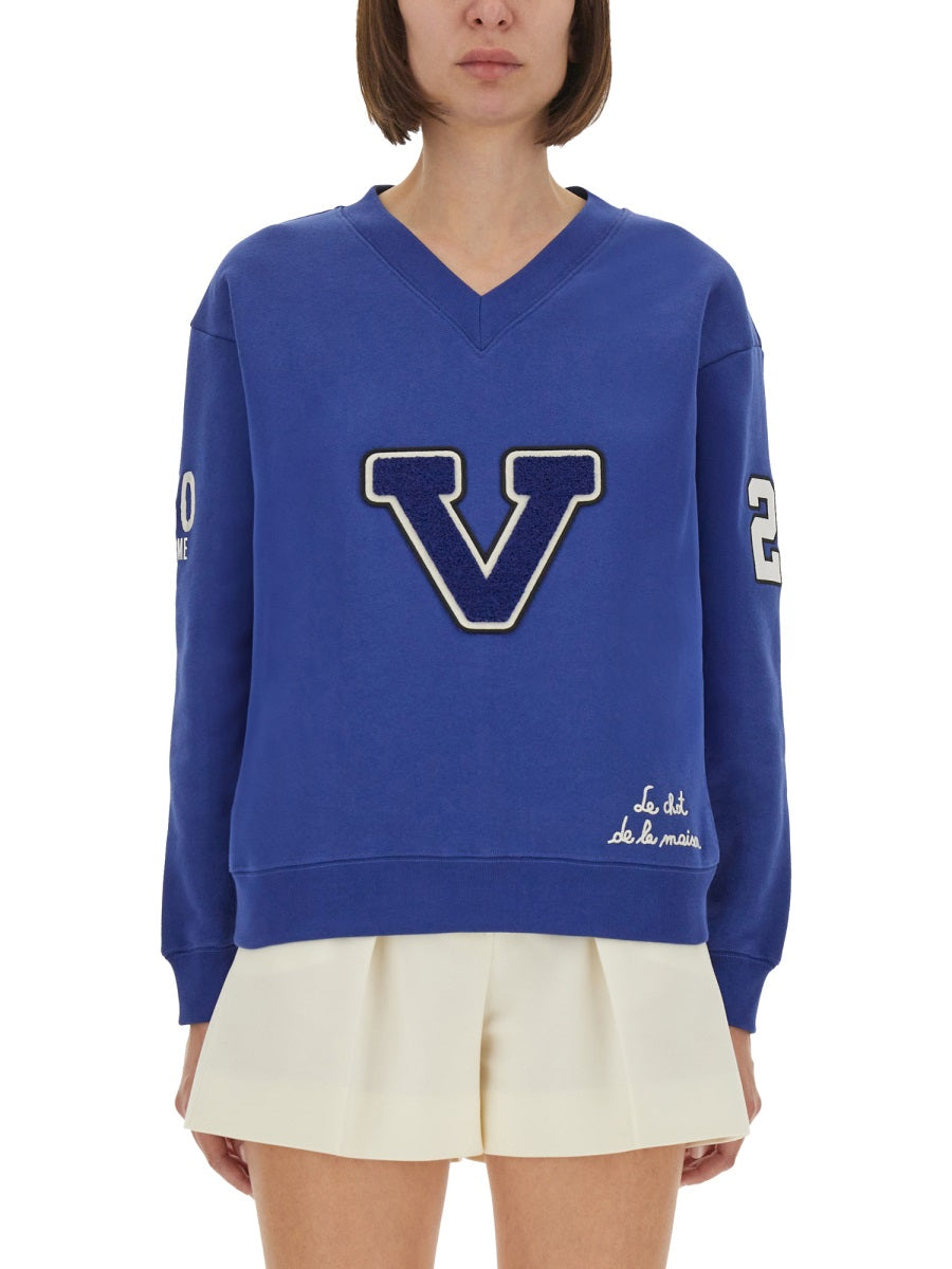 EMBROIDERED COTTON SWEATSHIRT