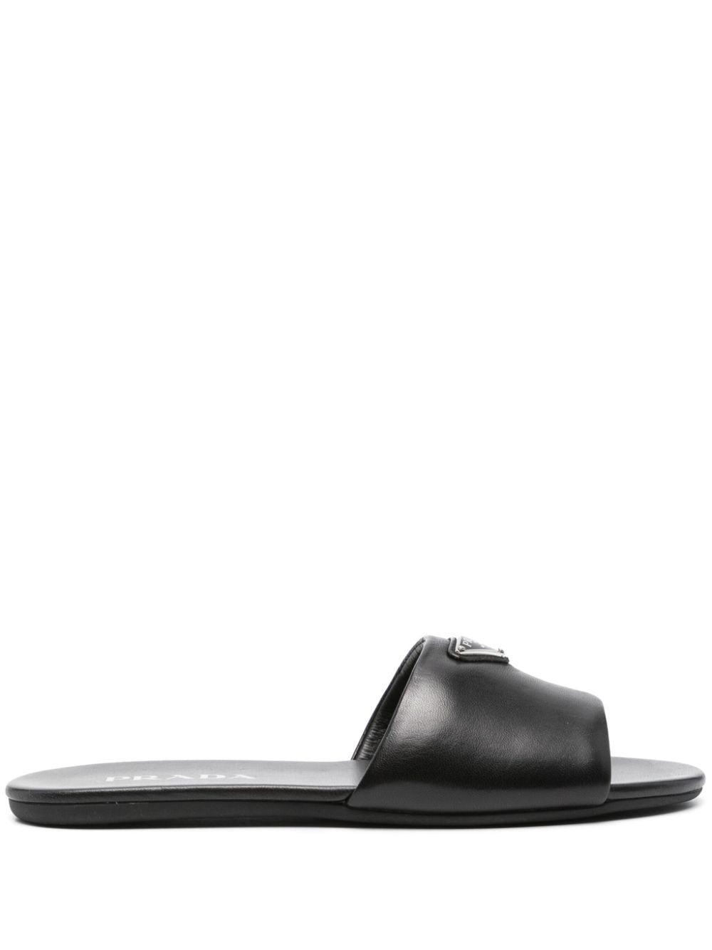SANDALI SLIDE IN PELLE