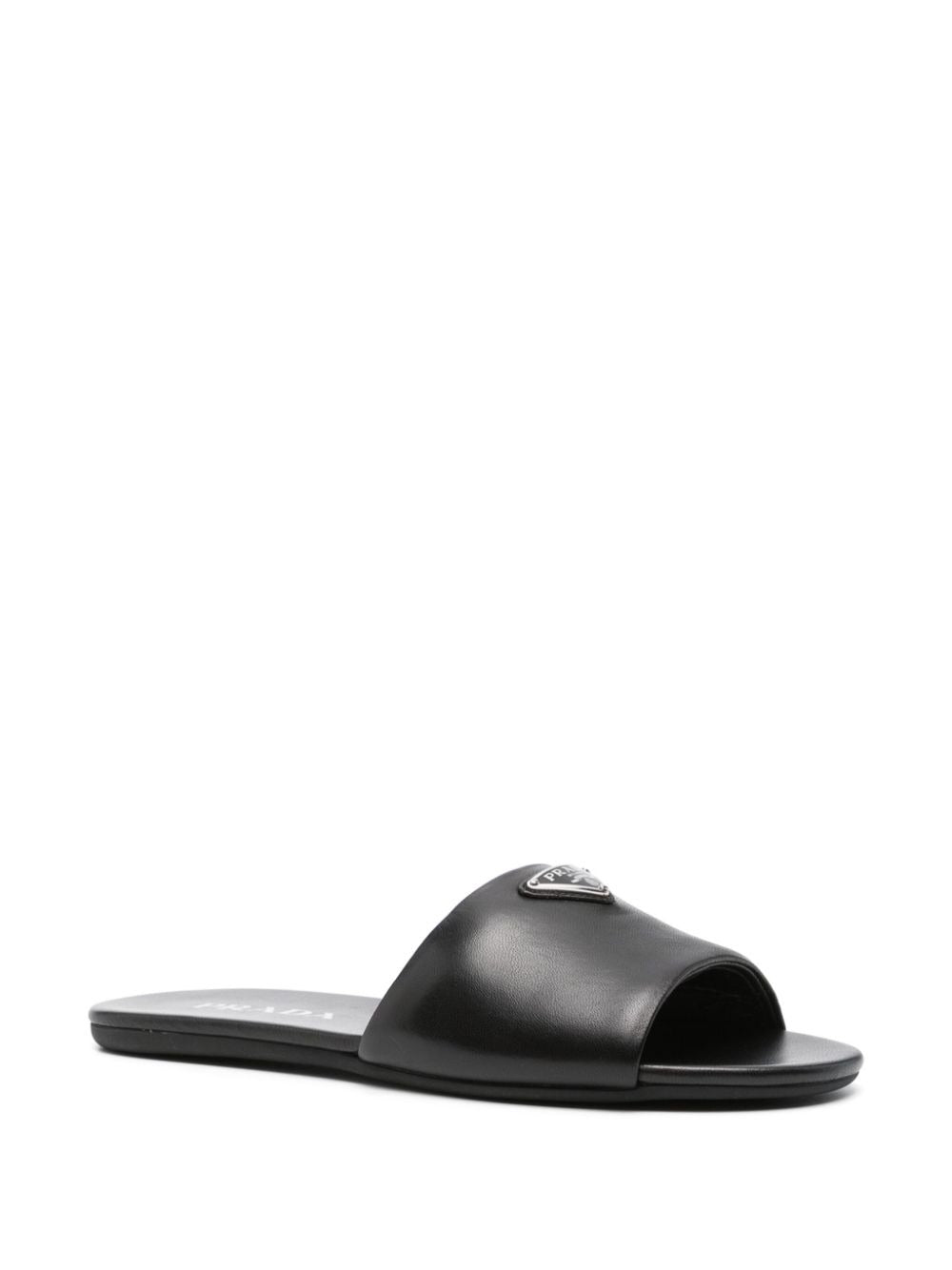 SANDALI SLIDE IN PELLE