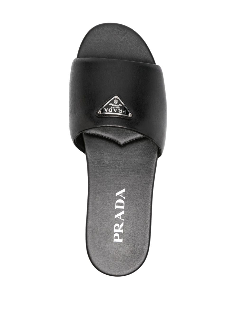 SANDALI SLIDE IN PELLE
