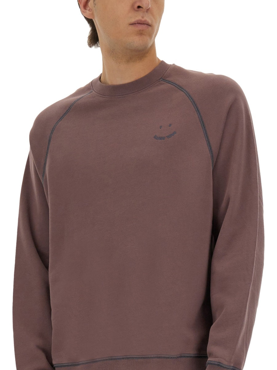 SWEATSHIRT WITH EMBROIDERY PS HAPPY
