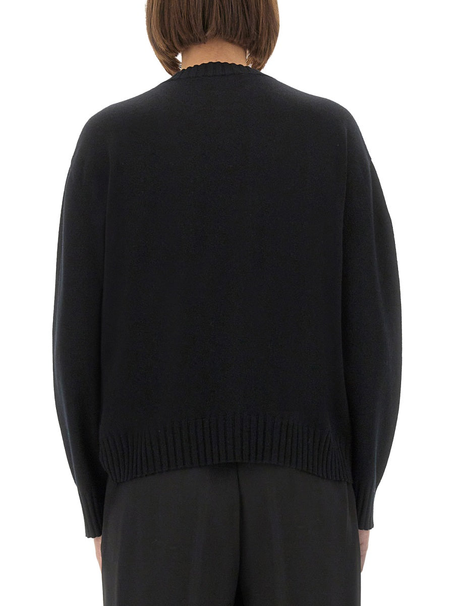 WOOL, SILK AND CASHMERE SWEATER