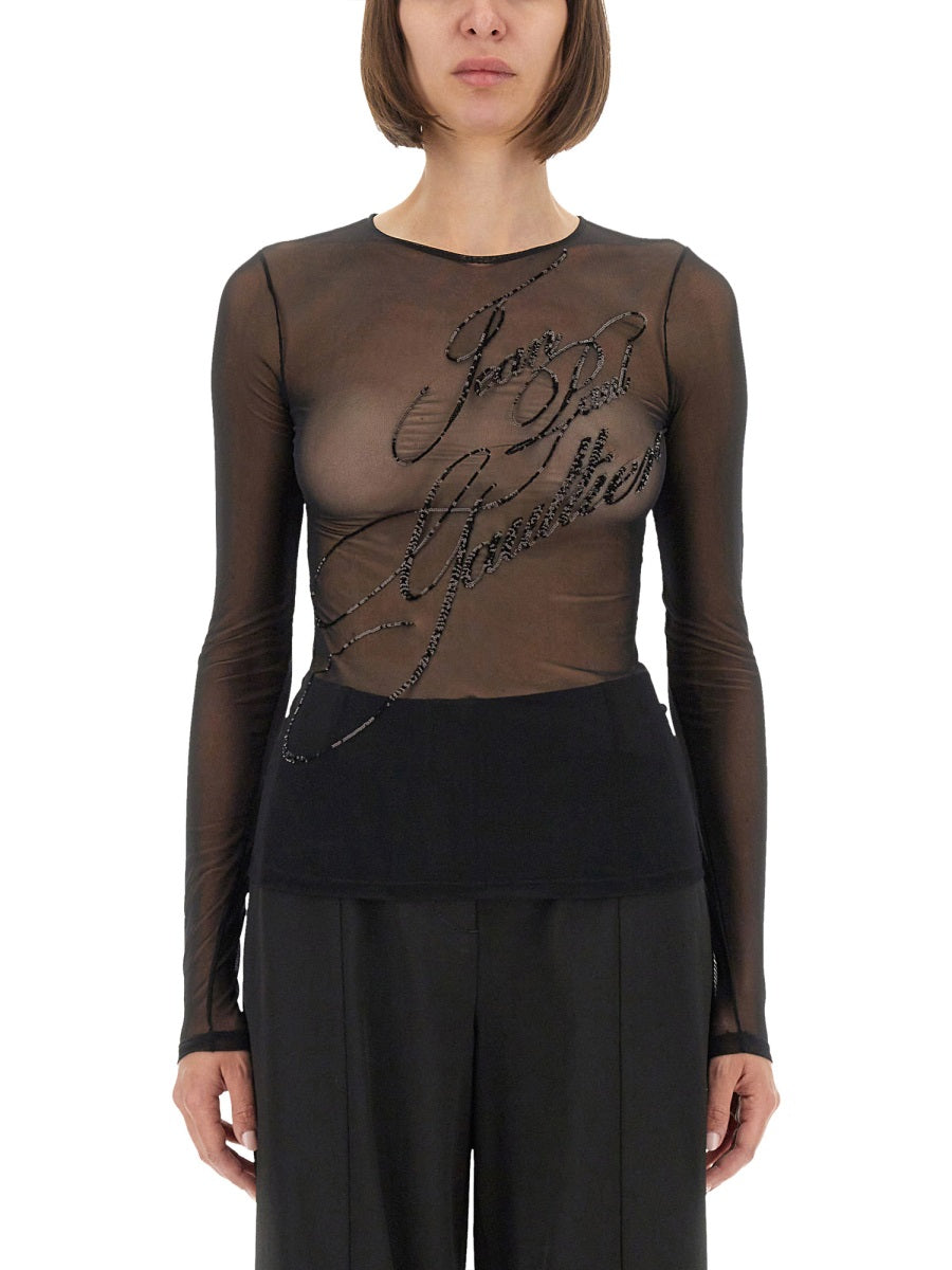 TOP WITH EMBROIDERED LOGO