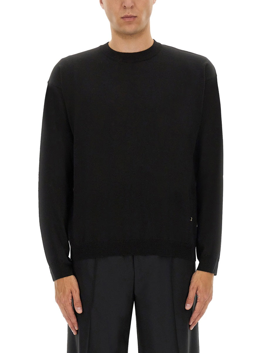 WOOL AND SILK PULLOVER