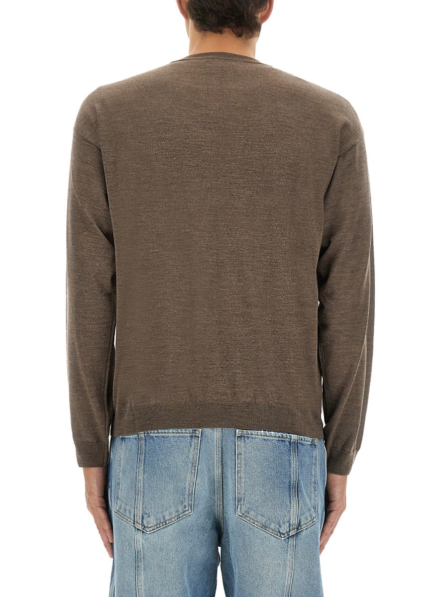 WOOL AND SILK PULLOVER