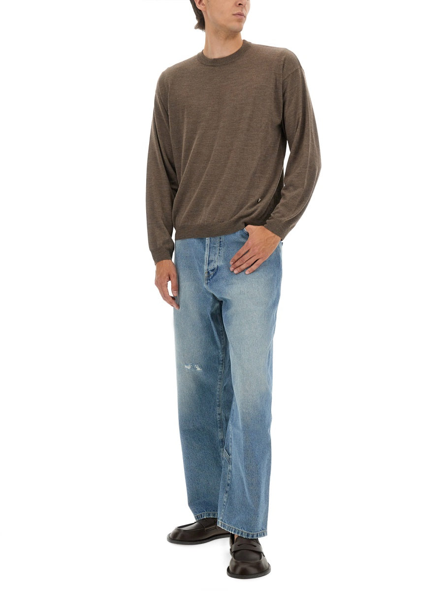 WOOL AND SILK PULLOVER