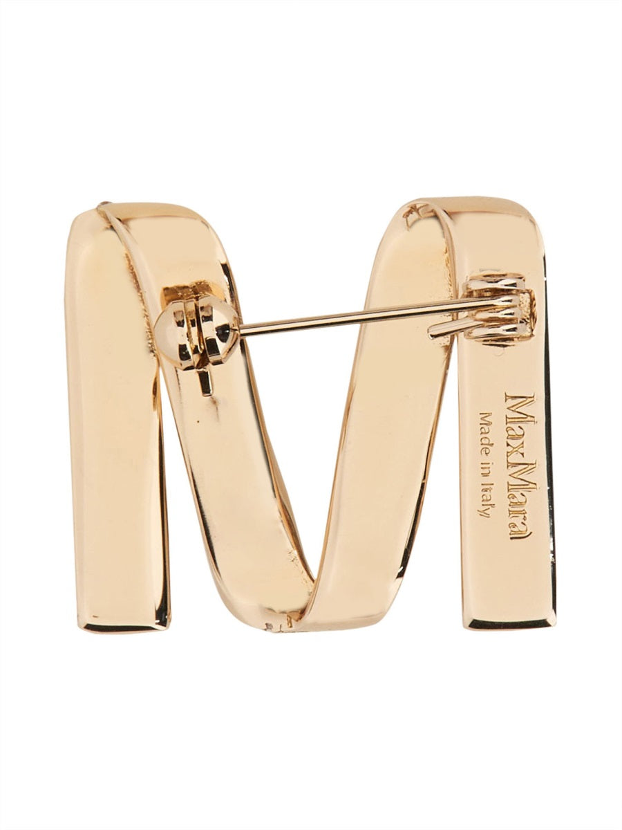 BROOCH WITH LOGO