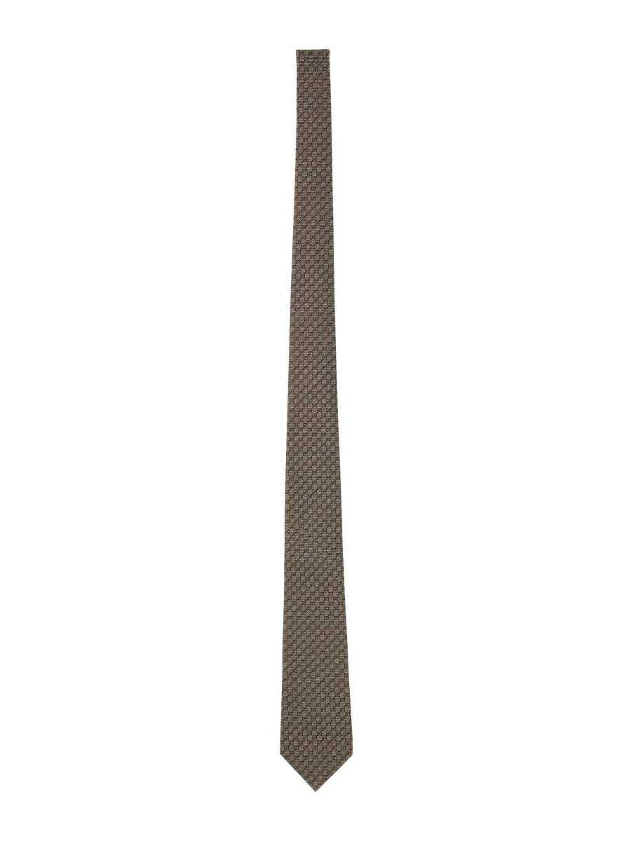 CRAVATTA JACQUARD CON INCROCIO GG