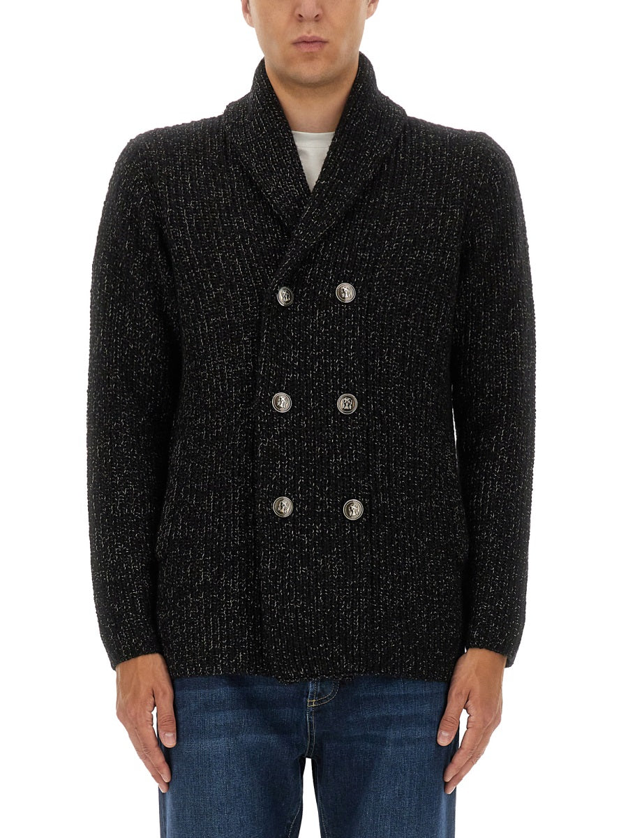 DOUBLE-BREASTED CARDIGAN