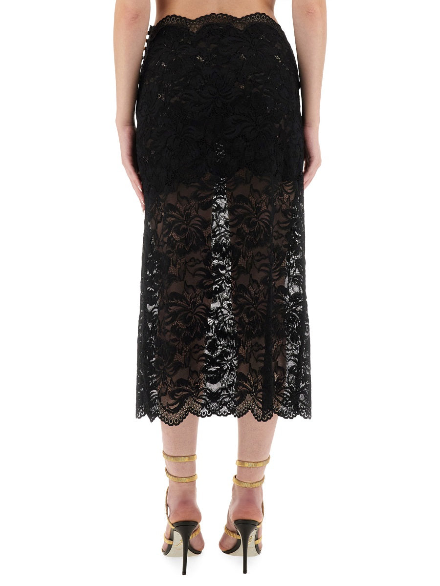 LACE MIDI SKIRT