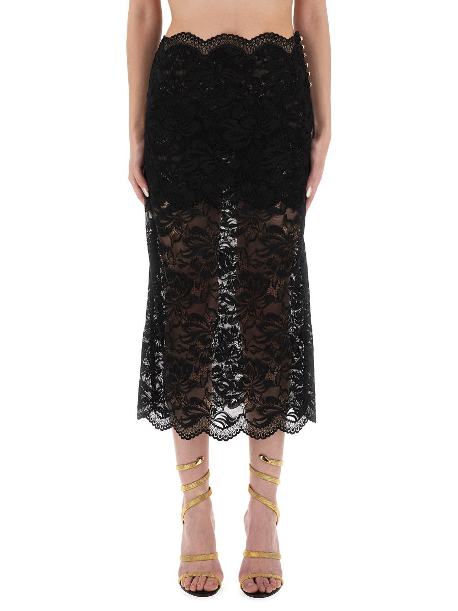LACE MIDI SKIRT