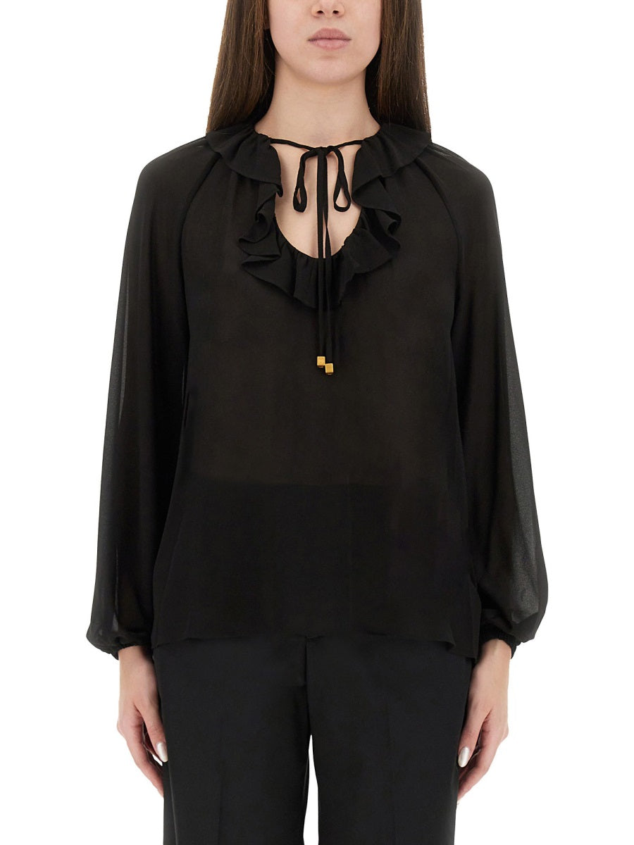 RUFFLE BLOUSE