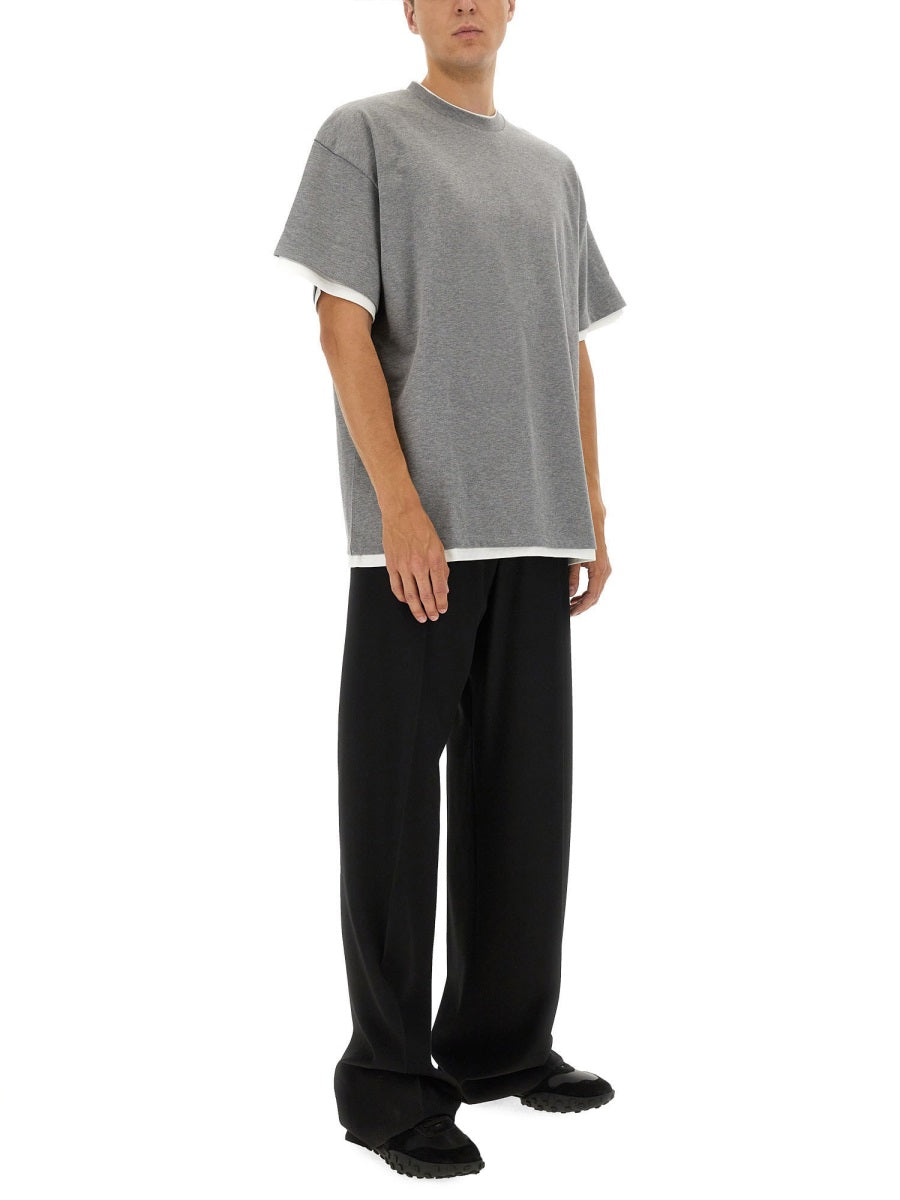 DOUBLE LAYER COTTON T-SHIRT