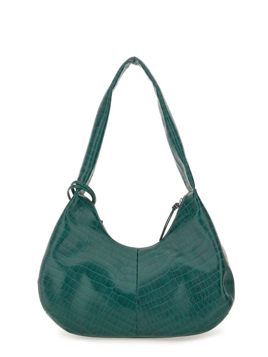MEDIUM CROCO HOBO BAG