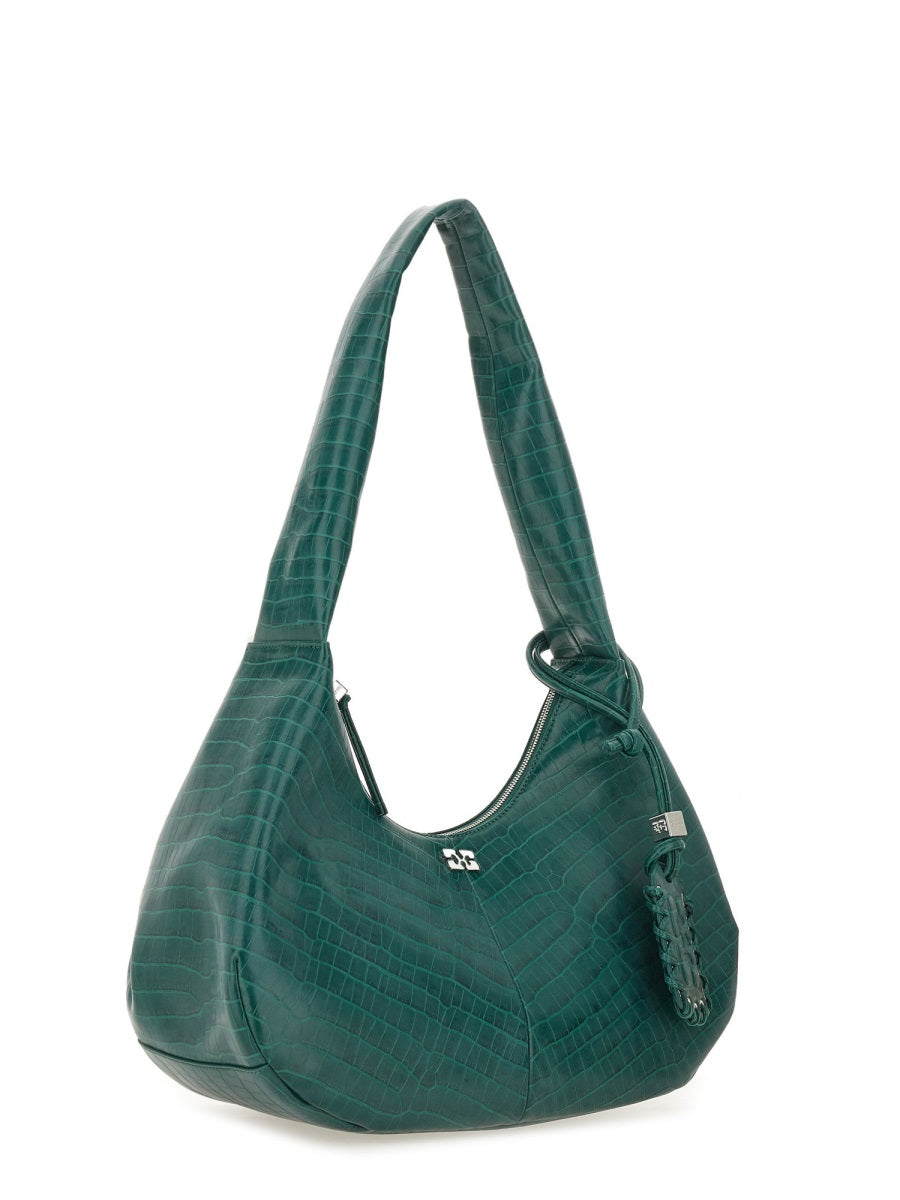 MEDIUM CROCO HOBO BAG