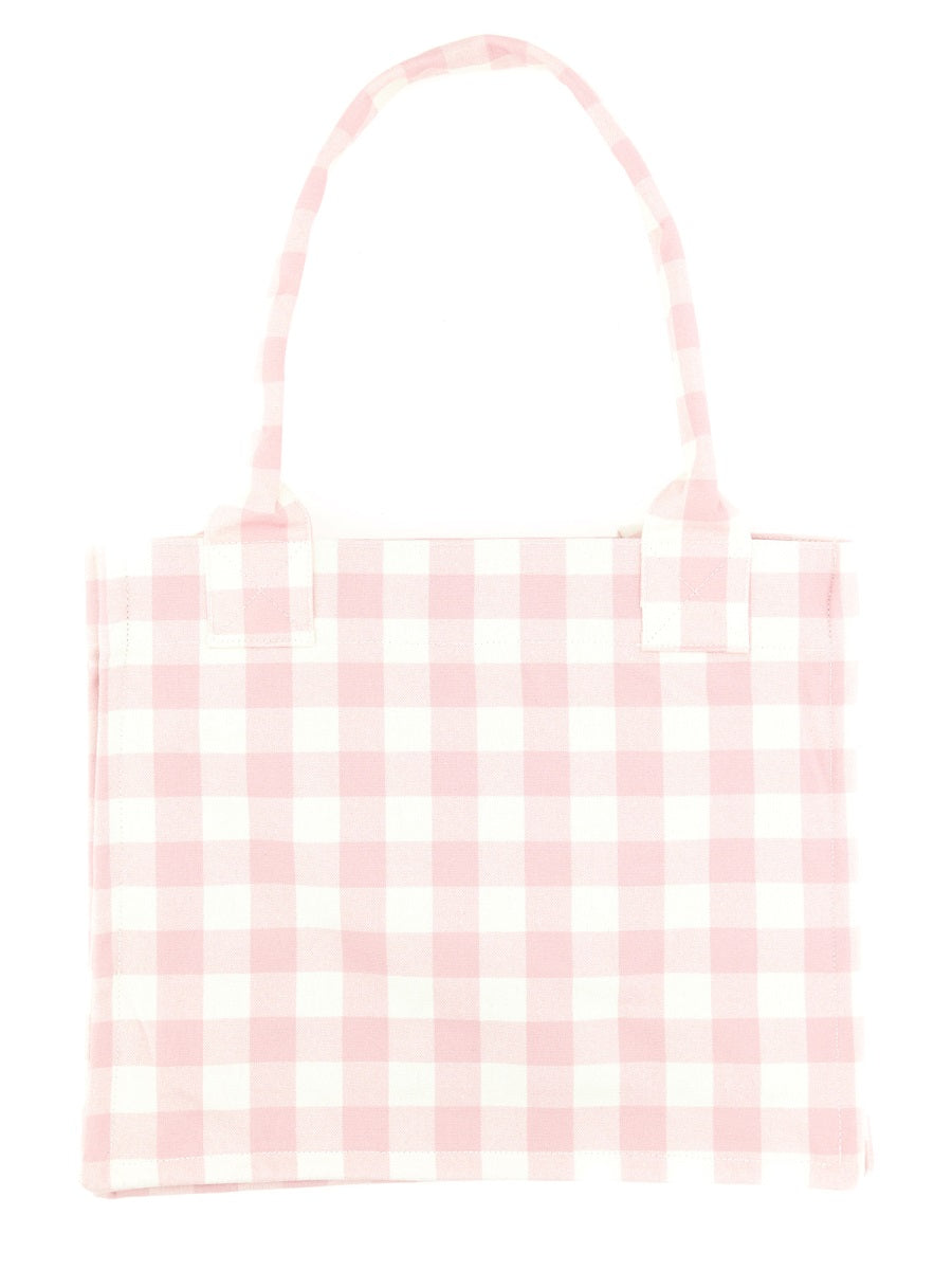 "VICKY CHECK" TOTE BAG LARGE