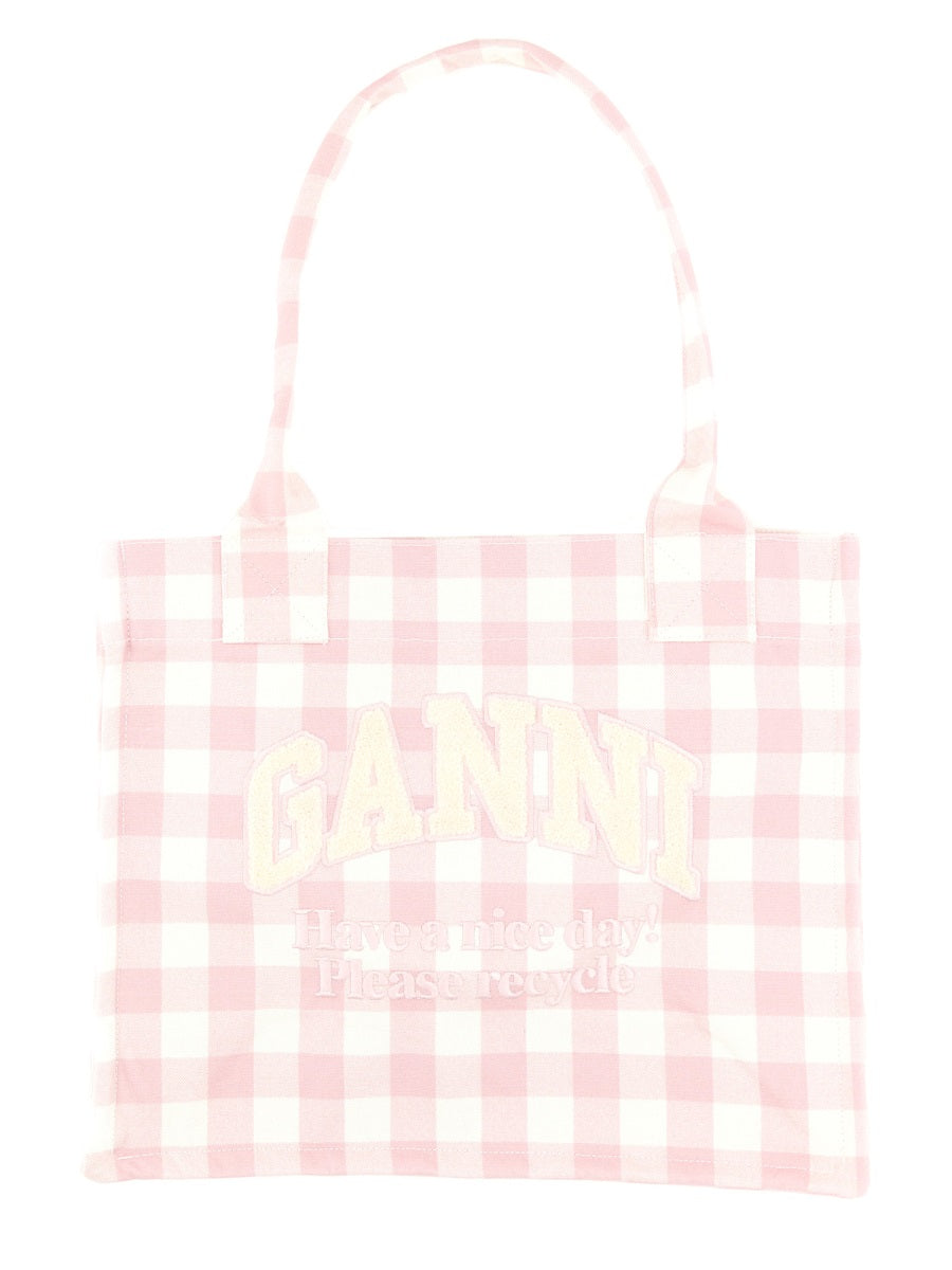 "VICKY CHECK" TOTE BAG LARGE