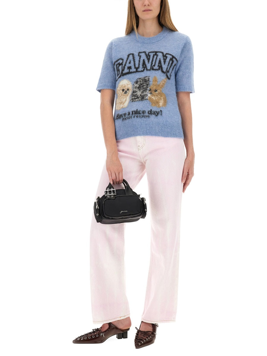 "PUPPIES" KNITTED T-SHIRT