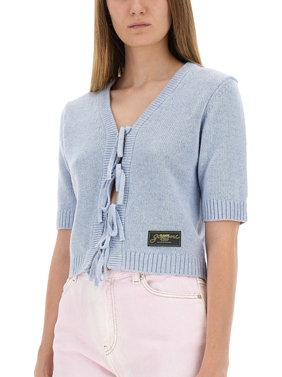 CARDIGAN WITH BOWS
