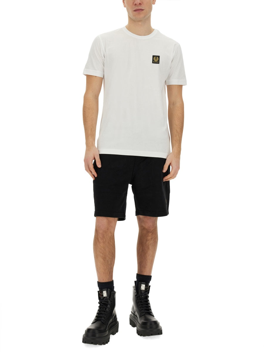 T-SHIRT WITH LOGO PATCH