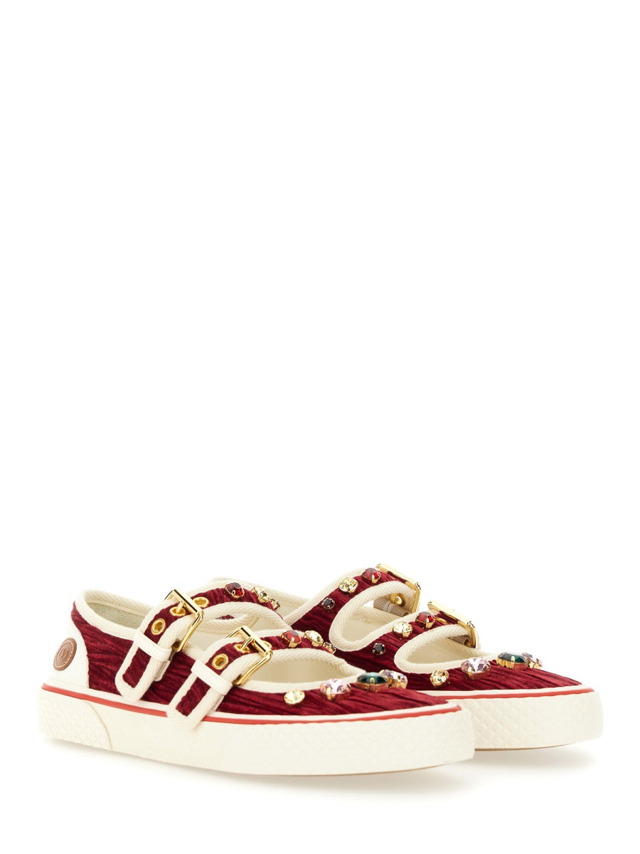 VELVET "DOLLYBOARD" BALLERINA SNEAKER