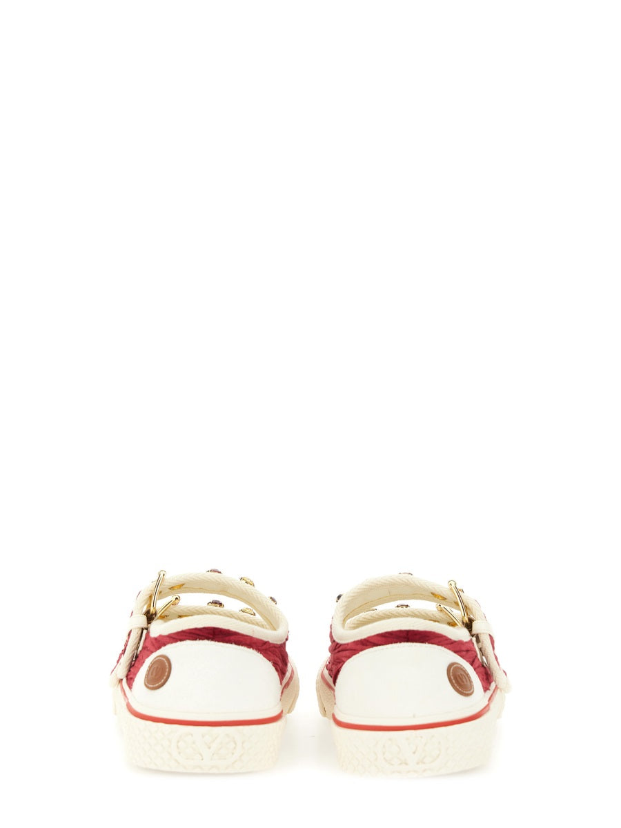 VELVET "DOLLYBOARD" BALLERINA SNEAKER