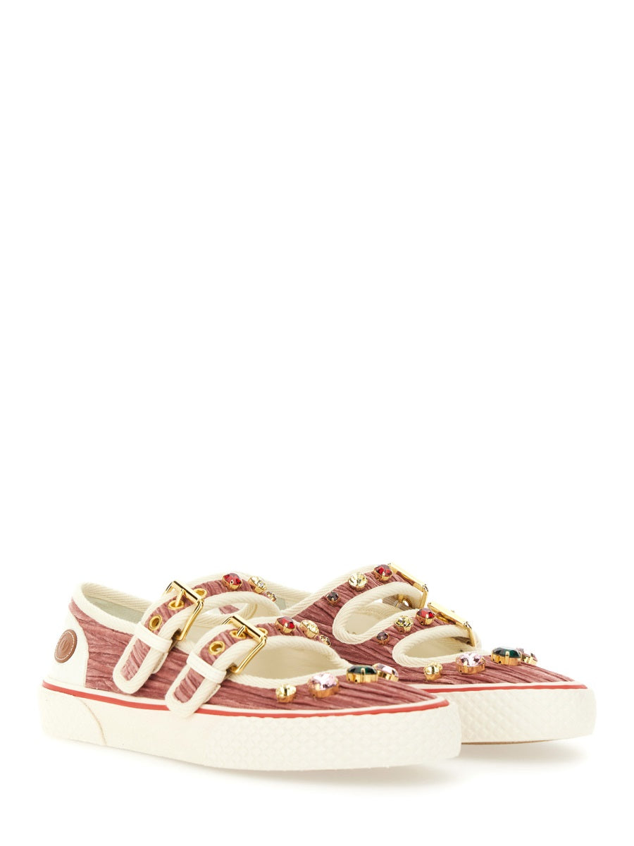 VELVET "DOLLYBOARD" BALLERINA SNEAKER