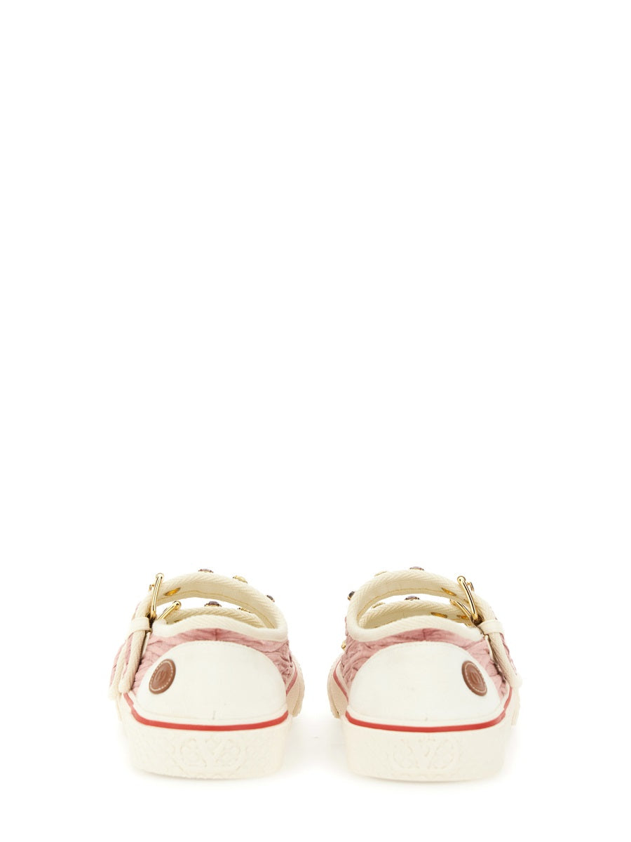 VELVET "DOLLYBOARD" BALLERINA SNEAKER