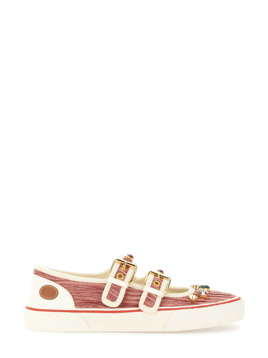 VELVET "DOLLYBOARD" BALLERINA SNEAKER