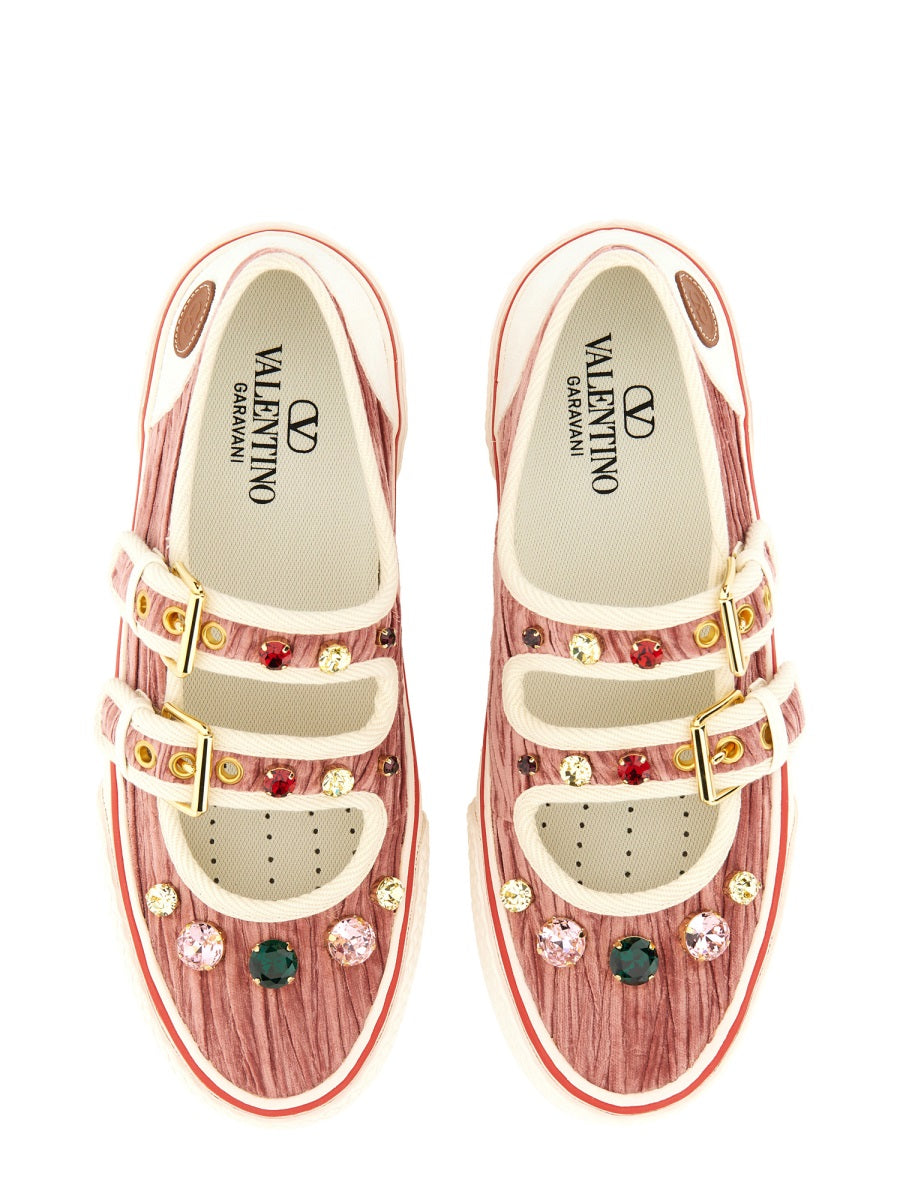 VELVET "DOLLYBOARD" BALLERINA SNEAKER